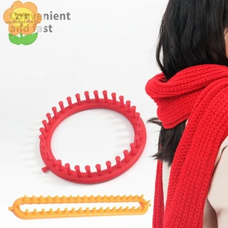 Toplan 1 ชุดสี่เหลี่ยมผืนผ้ารอบถัก Loom ทอผ้าผ้าพันคอเสื้อกันหนาวหมวกผ้าคลุมไหล่เย็บถักเครื่อง DIY Handmade Craft Braiding เครื่องมือ TH