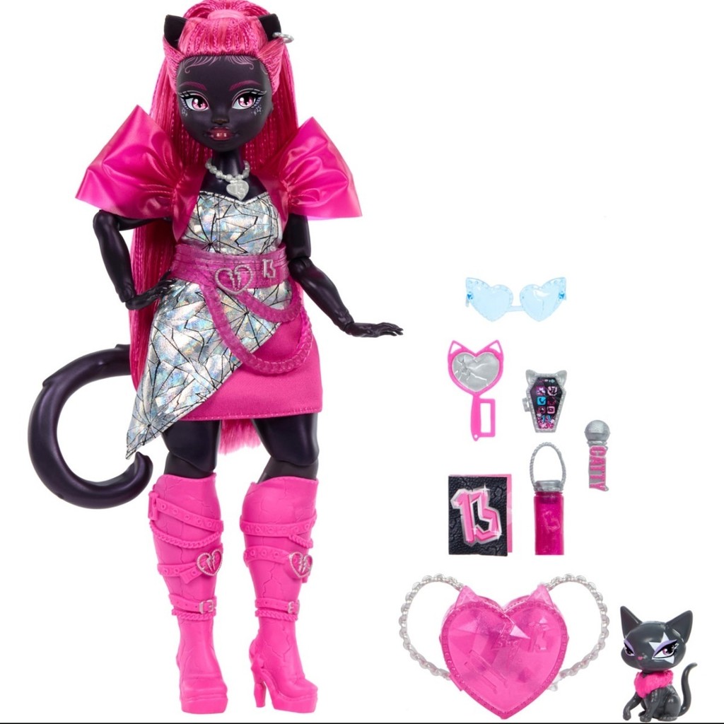 Monster High Monster High School Third Generation G3 รูปแบบใหม่ Kenang Black Cat Doll Doll Doll Coll
