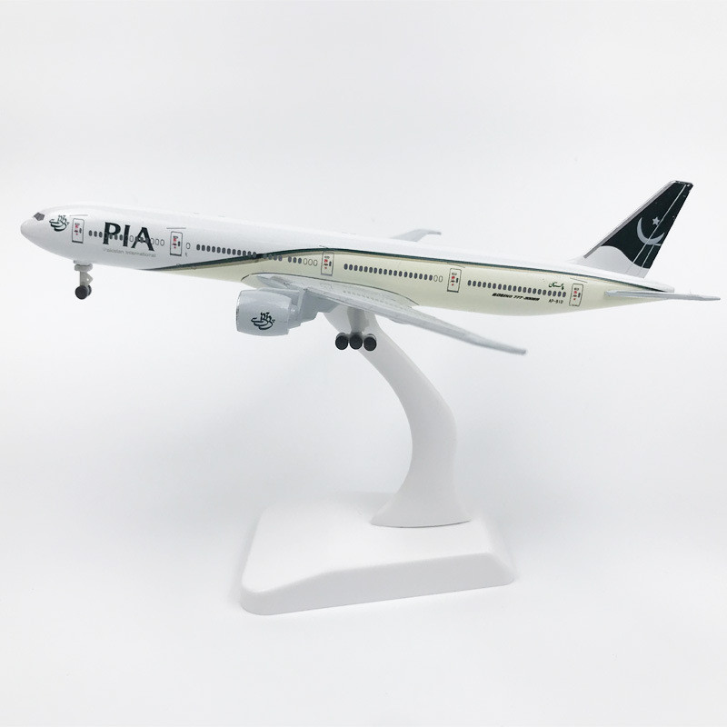 Koleksi Kapal Terbang Diecast Peสวัสดิ์ 20 ซม.Pakistan Airlines Boe B777 รุ่นล้อของเล่นเครื่องบิน