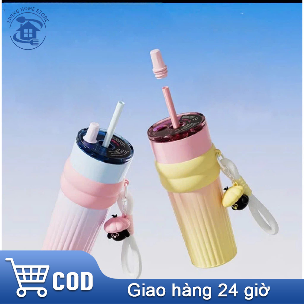 [จัดส่งฟรี]Ceramic Thermos 710ml กระติกน้ําร้อน 12 ชั่วโมง สแตนเลส 316 เคลือบเซรามิค