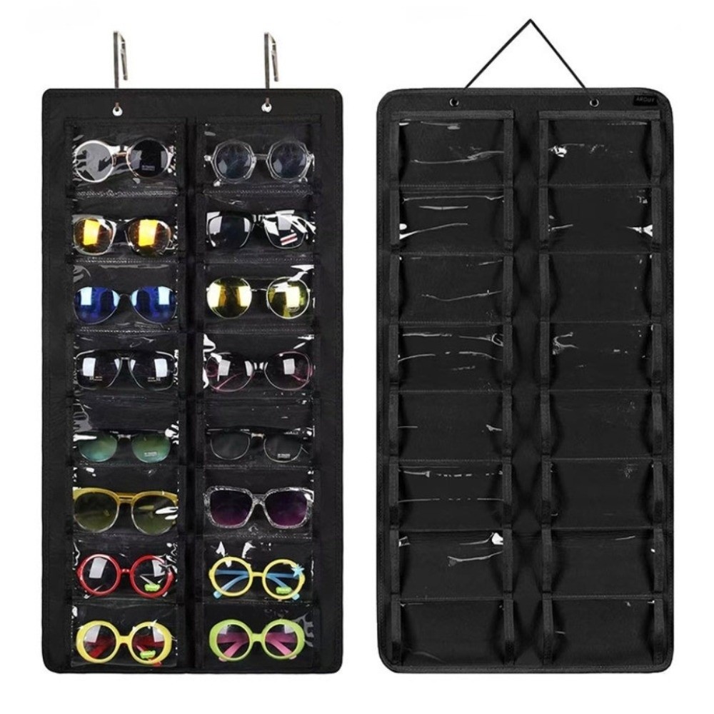 ที่วางขาตั้งแว่นตาเมโลดี้กู๊ดส์ แบบอเนกประสงค์ 16 ช่อง กันฝุ่นและประหยัดพื้นที่ สามารถแขวนได้ ดีไซน์ใสทำให้มองเห็นได้ง่าย - รูปที่ 6