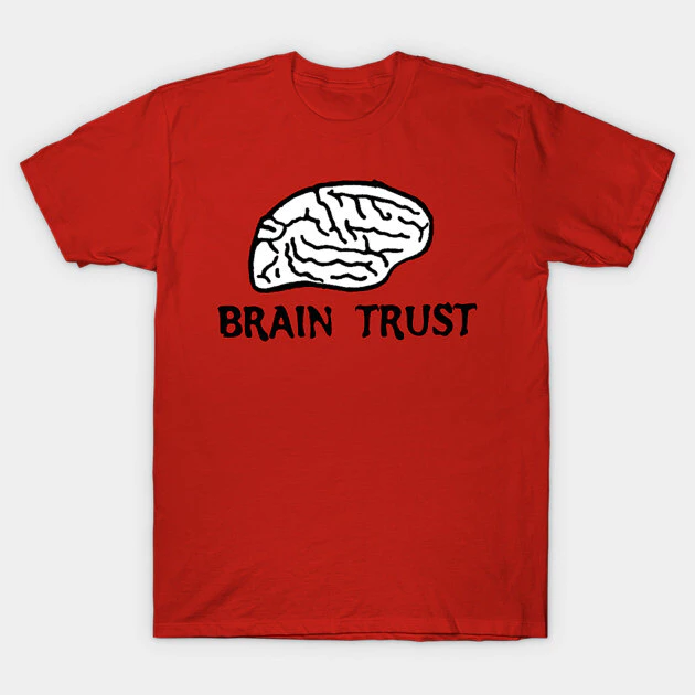 เสื้อยืด Vintage Brain Trust แขนสั้น Cotton 100% Cotton