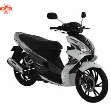 ชุด ลูกสู แท้ศูนย์ Jelato 125/Hayate 125 SUZUKI Jelato125 /Hayate125/ซูซูกิ เจลาโต้ 125 /ฮายาเต้ 125