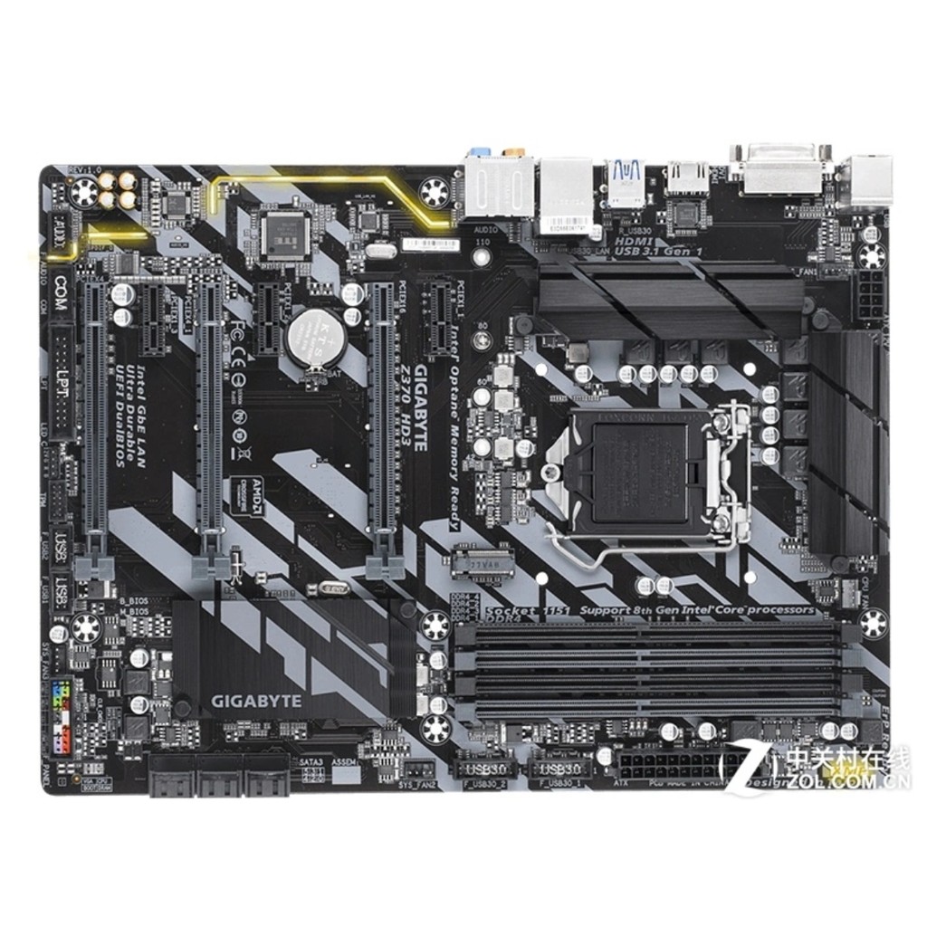 Gigabyte Gigabyte/Gigabyte Z370 HD3 เมนบอร์ด M.2 1151 พิน CPU รองรับ 9700 B360 HD3 [มือสอง]