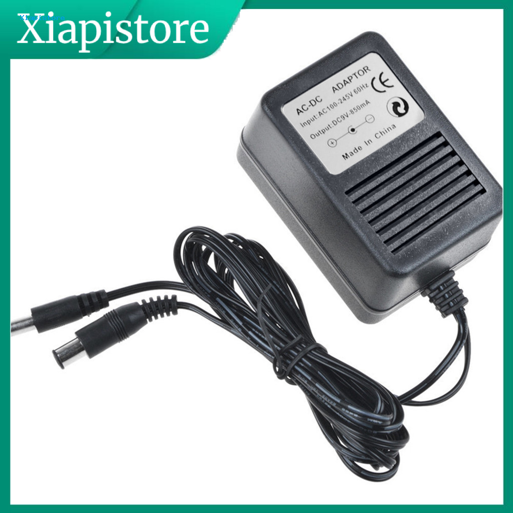 [ Xiapistore ] อะแดปเตอร์จ่ายไฟเครื่องชาร์จ AC 9V สําหรับไดรฟ์ Nintendo SNES Sega Genesis Mega