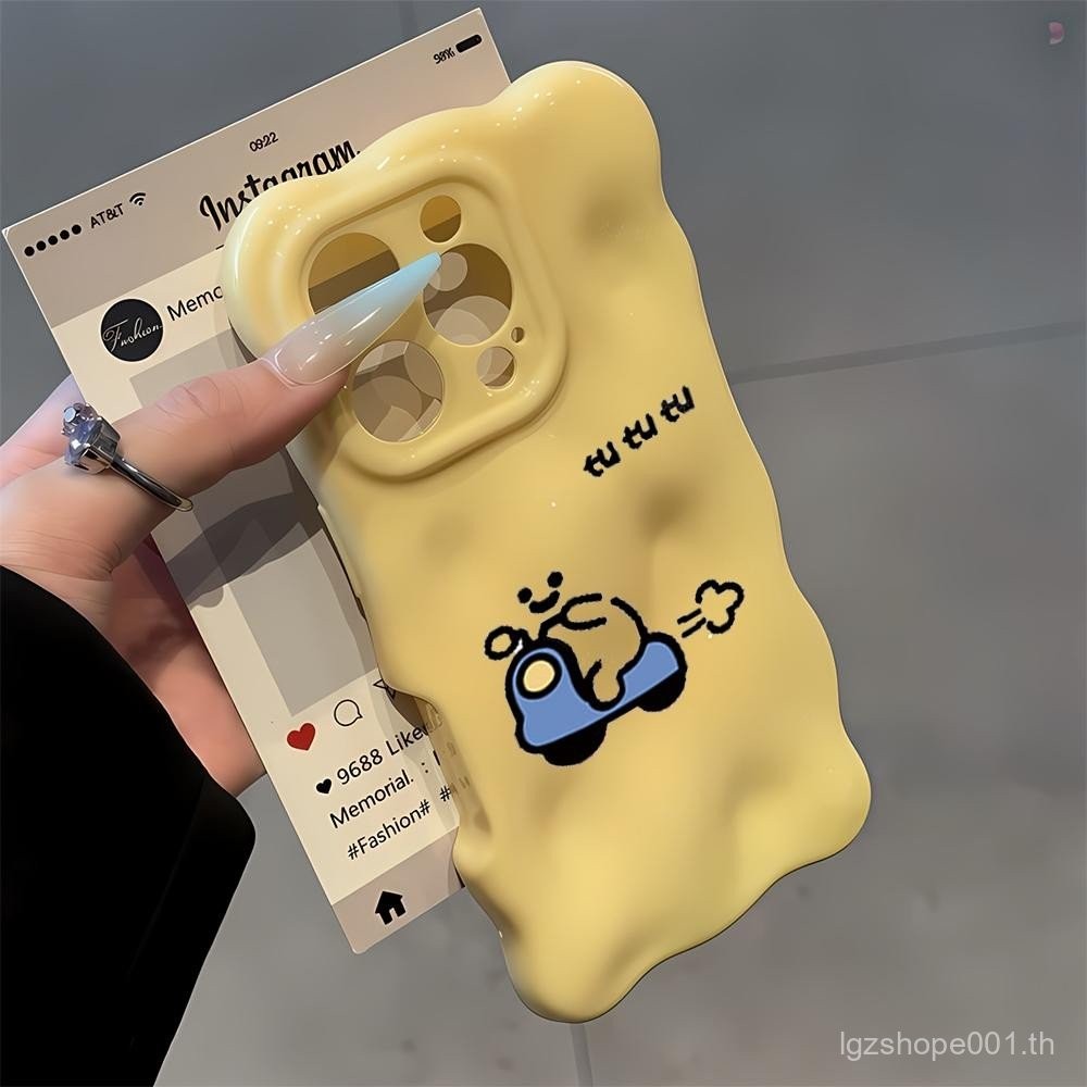 สําหรับ iPhone TuTuTu สีขาวขี่จักรยานสําหรับ iPhone 11 14 16 12 15 13 14PRO 16PRO 14PROMAX 13PROMAX 