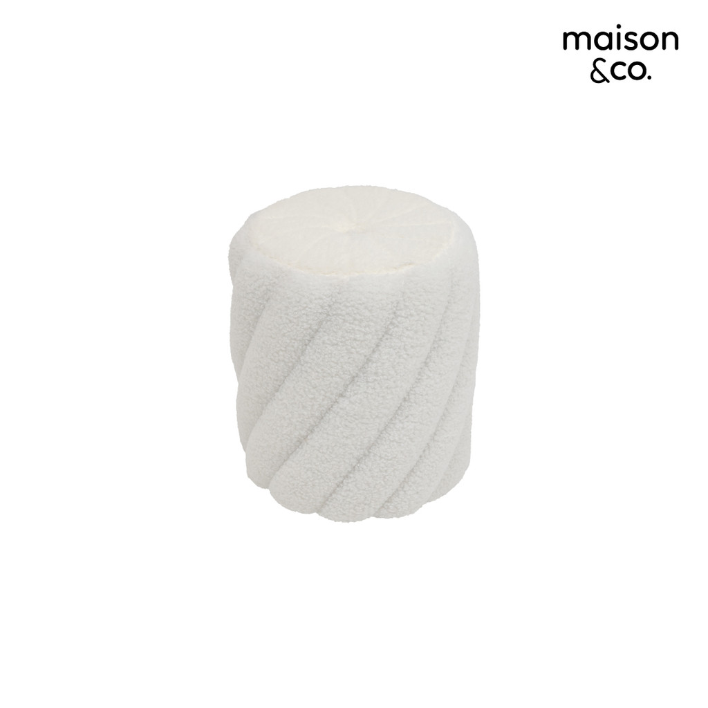 SB Design Square สตูล รุ่น Pumpkin สีขาว (36x36x43 ซม.)  แบรนด์ MAISON&CO.