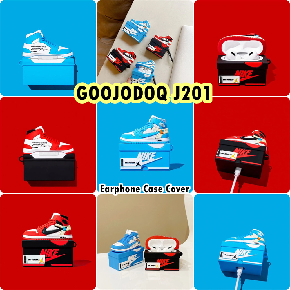 imamuraFor GOOJODOQ J201 Case Casing Soft Silicone Headphone Case Cool Cartoon