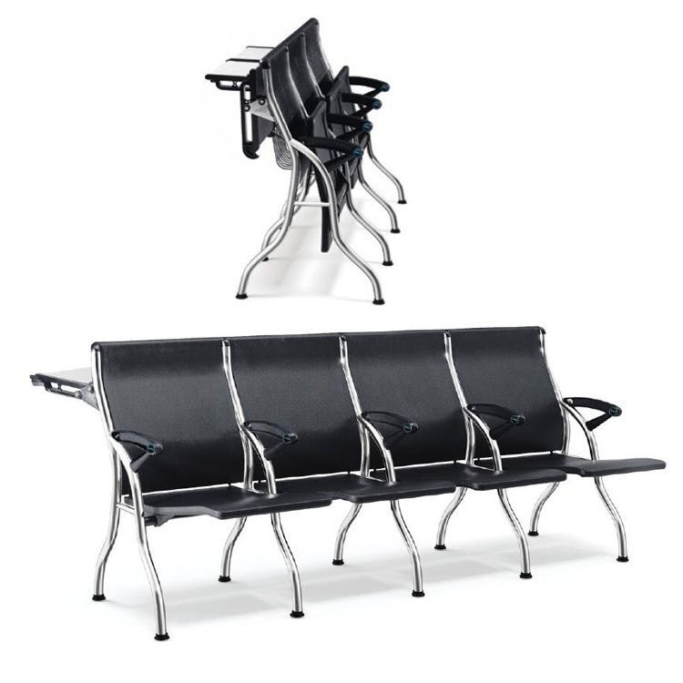 พร้อมผู้ผลิตการฝึกอบรมกระดานเขียน PU กิจกรรมส่งเสริมการขายเก้าอี้โฟมแถวเก้าอี้รายงานการประชุม Hall L