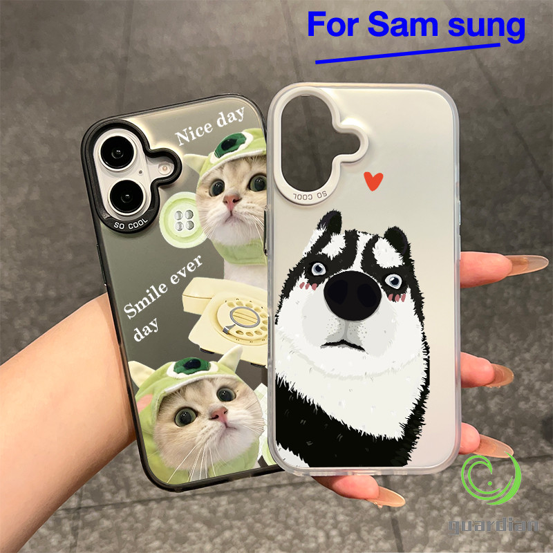 For Samsung เคส A06 A16 4G 5G A12 แมวสวมหมวกกบ M12 A04s A13 5G A25 A12 A03 A02s A05 A06 A14 M12 A30s A04s A50 A50s