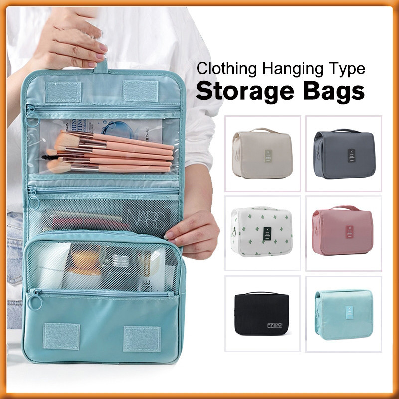 Travel Organizer แต่งหน้ากระเป๋าเก็บมือแขวนกระเป๋าเดินทางแบบพกพากระเป๋าแป้ง