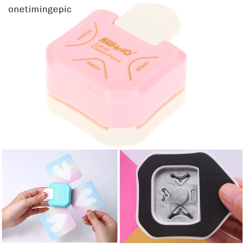 Onetimingepic Mini Corner Rounder Punch 3 Way เครื่องตัดมุม DIY Round Edgers Trimmers Onetimingepic