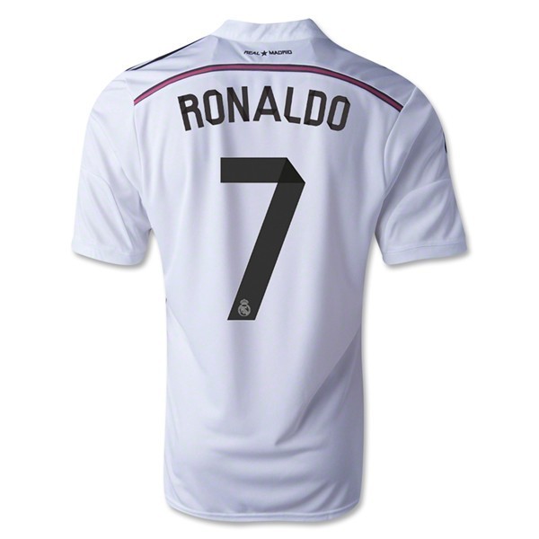 เสื้อบอลเรโทร Real Madrid ซีซั่น 2014 - 2015 หมายเลข 7 Ronaldo