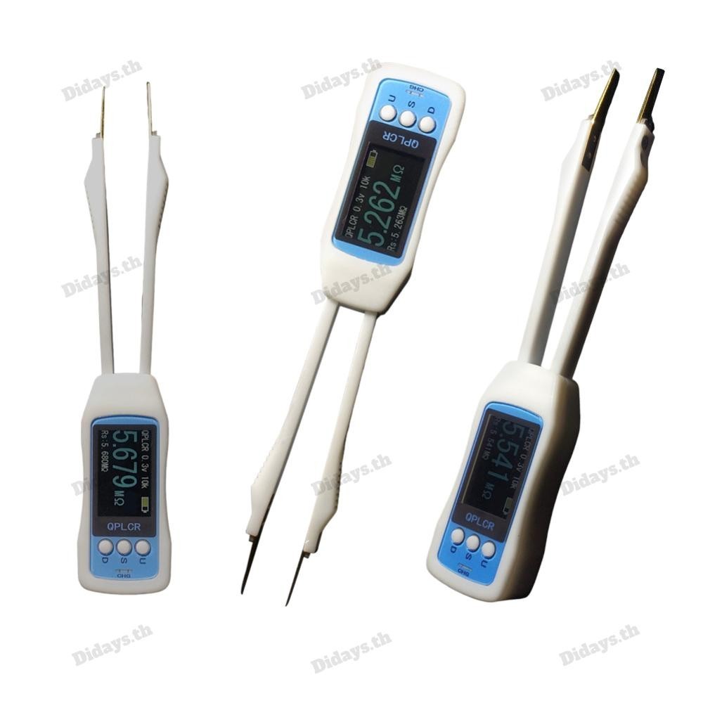 Lcr Bridge Meter จอแสดงผลดิจิตอลมือถือ LCR Meter Tweezer สมาร์ท SMD Tweezer