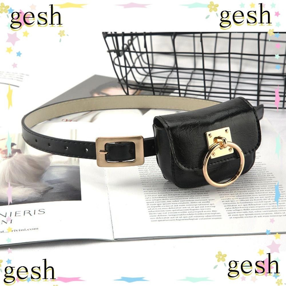 Gesh1 ผู้หญิงกระเป๋าเข็มขัดวินเทจ, Punk Square Heart สีดํา Gothic Fanny แพ็ค, Y2K สไตล์กระเป๋าเดินทางเอว PU หนังโลหะหัวเข็มขัดเข็มขัด