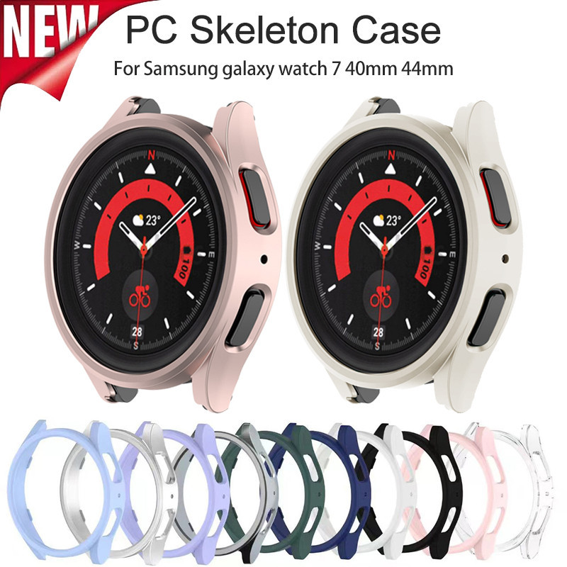 Pc Hollow ป้องกันสําหรับ Samsung Galaxy นาฬิกา 7 40 มม.44 มม.SmartWatch PC ป้องกันสําหรับ Galaxy Watch 7 Protector
