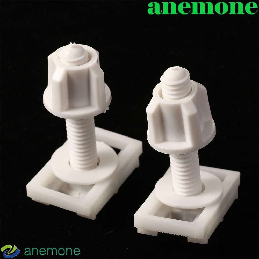 Anemone ที่นั่งชักโครก Fitting PP 2 PACK อะไหล่ปะเก็นสําหรับฝาชักโครกซ่อมเครื่องมือยางเครื่องซักผ้า Fasteners ชุด