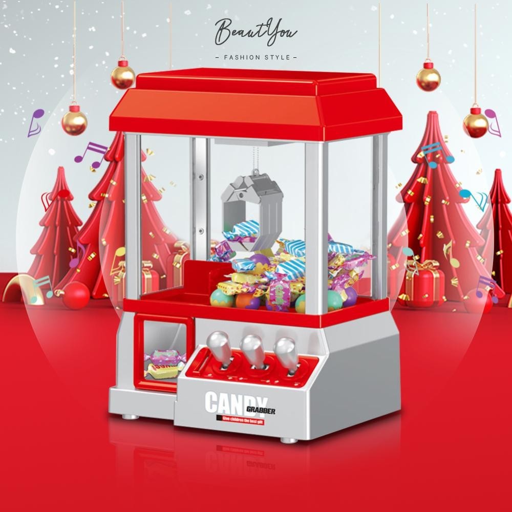 Coin ดําเนินการ Mini Candy Grabber Electronic Grab Claw Arcade Machine ของเล่นตลก [BeautYou.th]