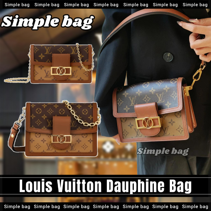 Louis Vuitton Louis Vuitton Mini/MM Dauphine WOC bag กระเป๋า LV กระเป๋าสะพายไหล่เดี่ยว #Simple กระเป