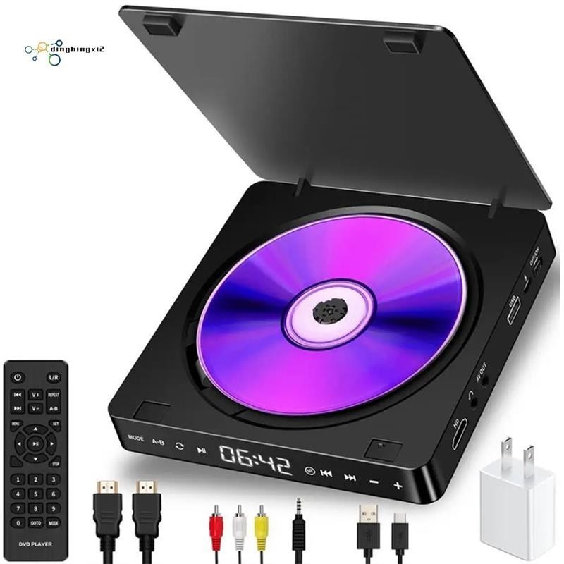 【dinghingxi2】Mini Cd Player Home DVD/VCD Hd Video DVD Player Hifi Stereo Speakers 1080P เครื่องเล่น 