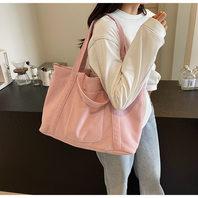 กระเป๋าผ้าใบความจุขนาดใหญ่ผู้หญิง Messenger Bag Leisure Business Travel Tote Bag
