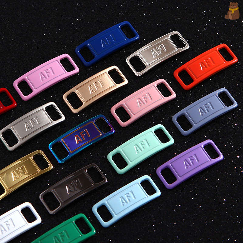 [TA] 2 ชิ้น AF1 รองเท้า Ch แฟชั่น Laces Buckle Air Force one รองเท้าอุปกรณ์เสริม TH