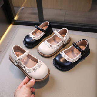 รองเท้าหนังเด็กหวานเย็บปักถักร้อยรองเท้าเจ้าหญิงสําหรับสาวแฟ…