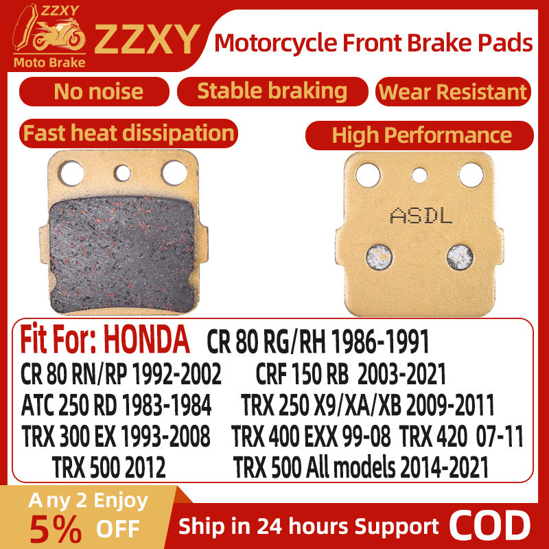 1 คู่รถจักรยานยนต์เบรคด้านหน้าสําหรับ HONDA CR 80 RG/RH 86-91 CR 80 RN/RP 92-02 CRF 150 RB 03-21 TRX