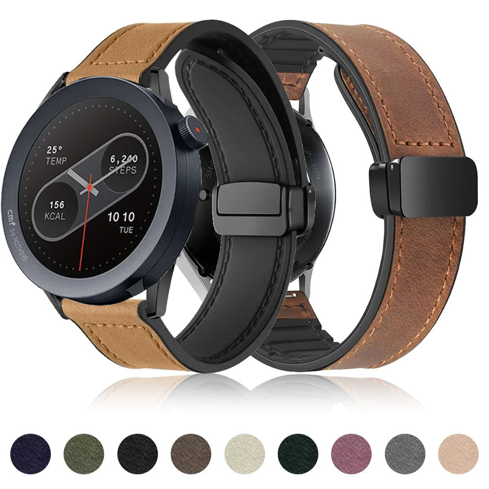 สายหนังซิลิโคนสําหรับ CMF Watch Pro 2 Band สายรัดข้อมือสร้อยข้อมือสําหรับ CMF Watch Pro 2 20 มม.22 มม.