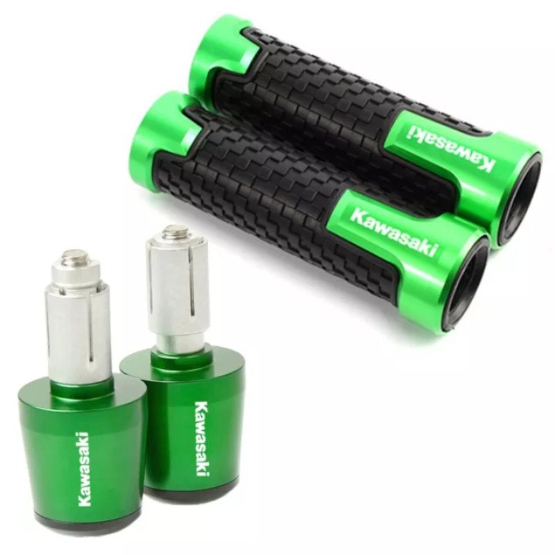7/8 22MM Universal รถจักรยานยนต์ Handlebar Grips สําหรับ Kawasaki NINJA 250 300 400 650 Z125 Z250 Z3