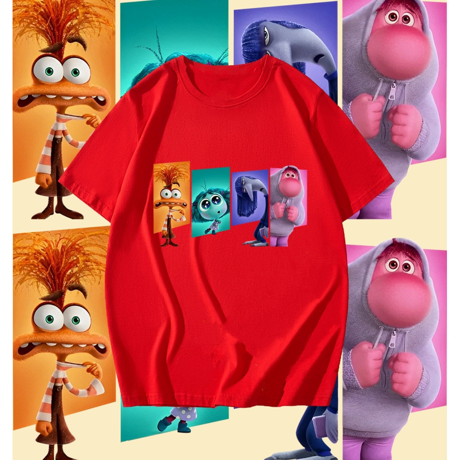 ใหม่ เสื้อ Pixar 's Movie Inside Out 2 T-Shirt #22 ไม่จำกัดเพศ ราคาถูก ฝ้าย 100% สําหรับผู ้ ชาย s-5