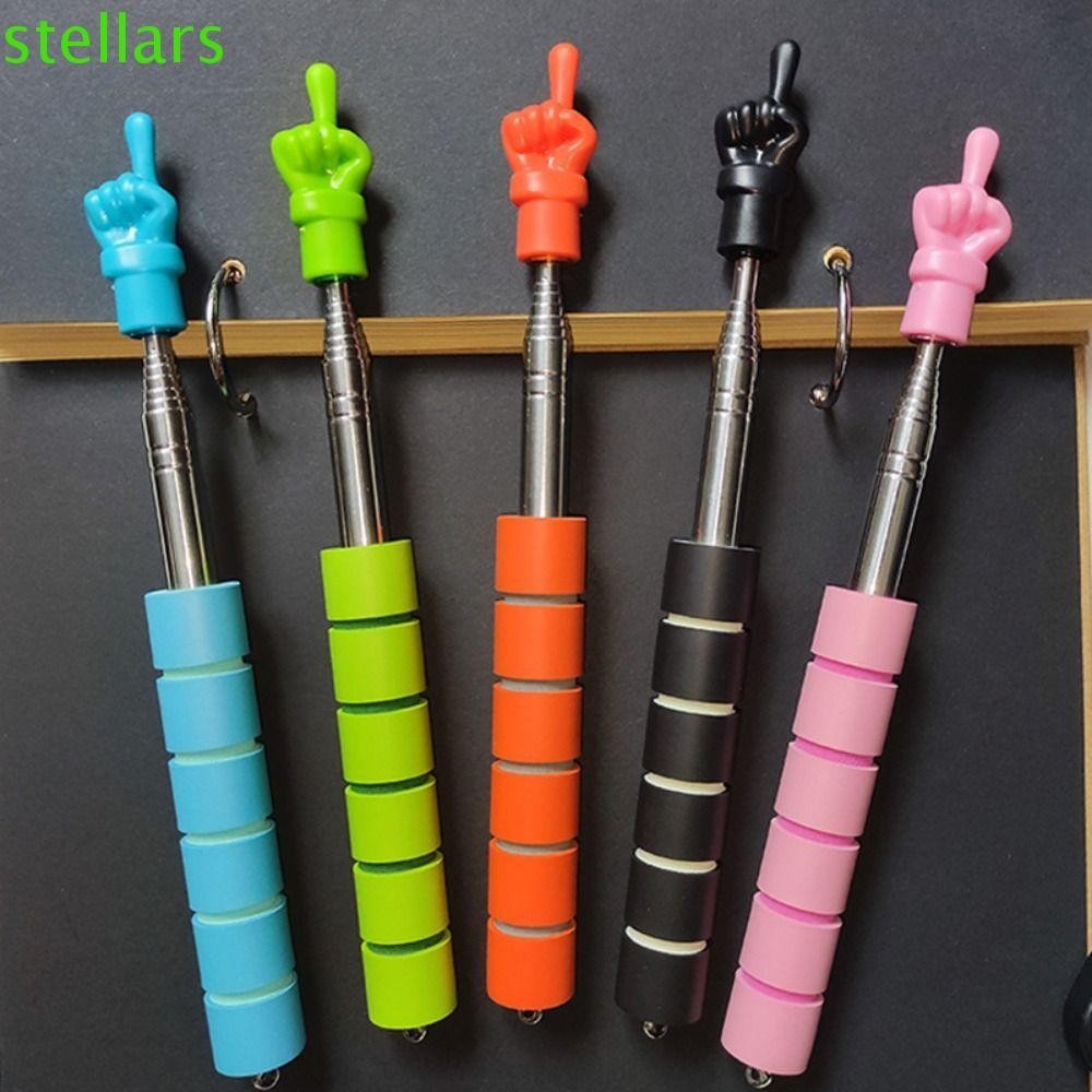 Stellarsync Reading Guide Pointer, Telescopic Retractable Teaching Pointer Stick,หน้าจอสัมผัสหัวนิ้วมือรูปร่างAnti-slip Handheld Ashboard Presenter Stick