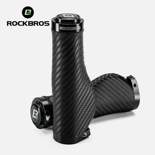 【TH Delivery】ROCKBROS ด้ามจับจักรยาน Universal PU หนังกันกระแทกนุ่มสบายจักรยานHandlebarรูปแบบคาร์บอนป้องกันการลื่นอุปกรณ์จักรยาน