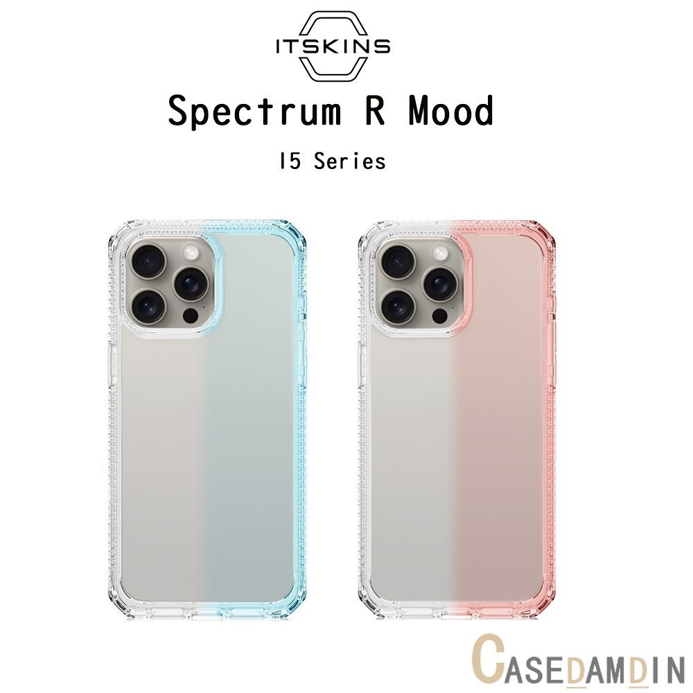 Itskins Spectrum R Mood เคสกันกระแทกระดับ3เมตรเปลี่ยนสีได้เมื่อออกโดนแดด เคสสำหรับ iPhone15/15Pro/15