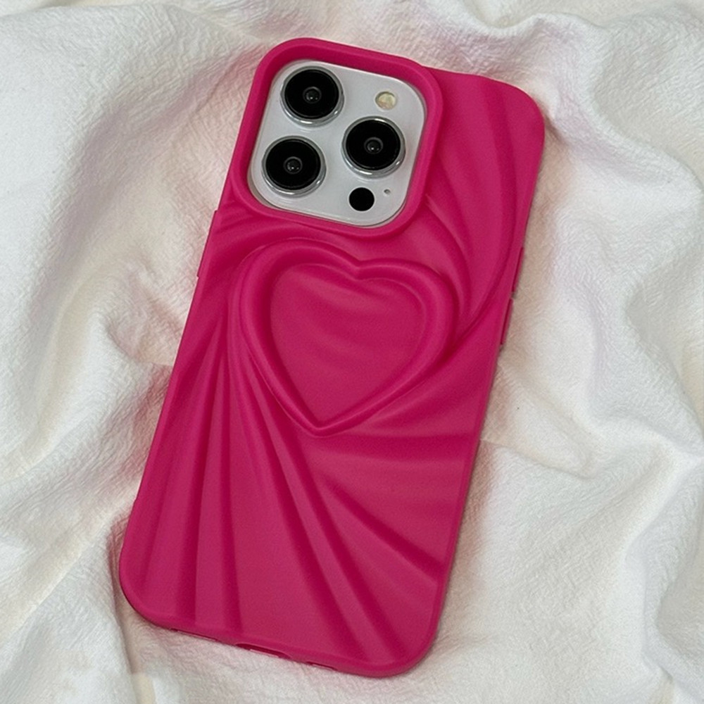 Color Love Heart Vortexเคสโทรศัพท์สําหรับiPhone 11 13 12 14 Pro Max 15 Pro Max 15 Pro 15 Plusคลุมทั้งหมดกันกระแทกปกอ่อน