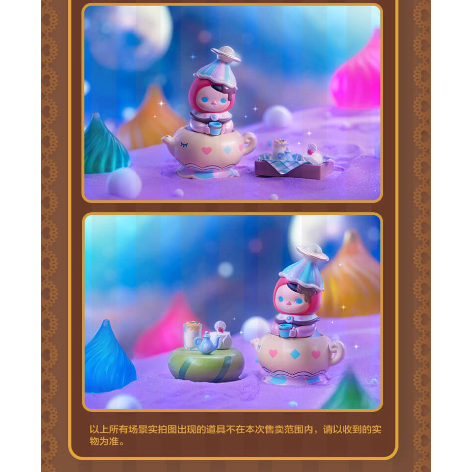 【secret】Popmart Pucky Pucky Pucky Elf Animal Tea Party Series Mystery Box Figure เครื่องประดับอินเทรนด์ของขวัญของเล่นน่ารัก