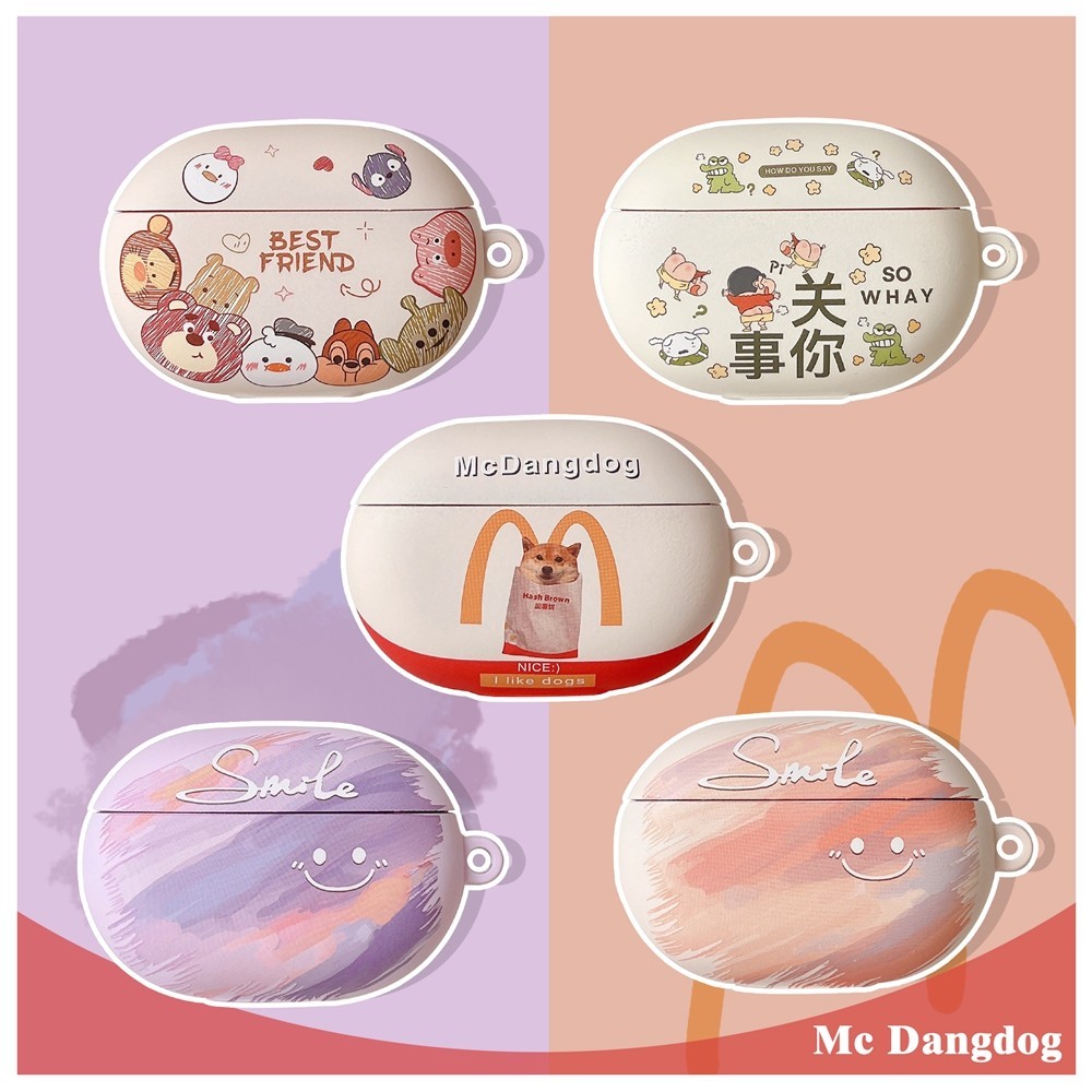 เคส Ins สร้างสรรค์คู่น่ารักสําหรับ Beats Studio Buds TPU ปลอกหูฟังป้องกันสีสันสดใสสําหรับ Beats Stud