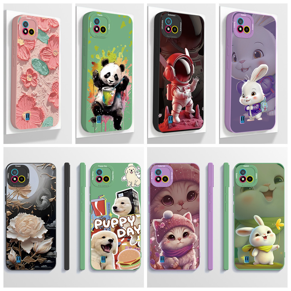 ปลอกสําหรับrealme c11 2021 c20 realme c11 2020 เคสโทรศัพท์ความงามการ์ตูนนักบินอวกาศซิลิโคนอ่อนนุ่มกันกระแทกฝาครอบออกแบบใหม่