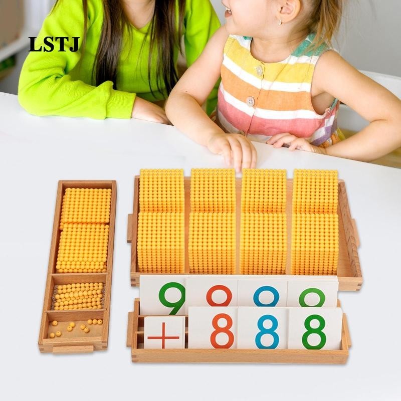 [Lstjj] ของเล่นลูกปัดคณิตศาสตร์ช่วยสอน Decimal สําหรับเด็กก่อนวัยเรียน