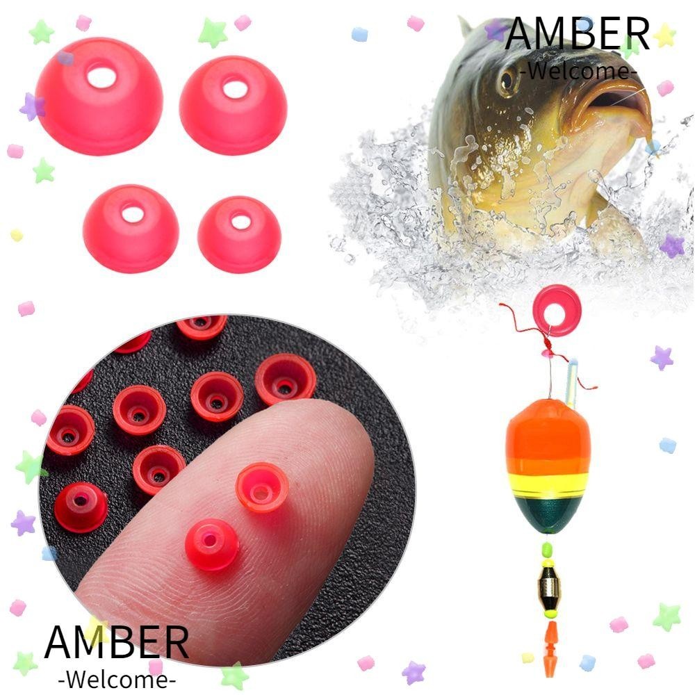 Amber , ลูกเรืองแสงครึ ่ งรอบครึ ่ งรอบรอบ Stopper ลูกปัด , พลาสติก Stoppers S/M/L/LL ตกปลา Stopper 