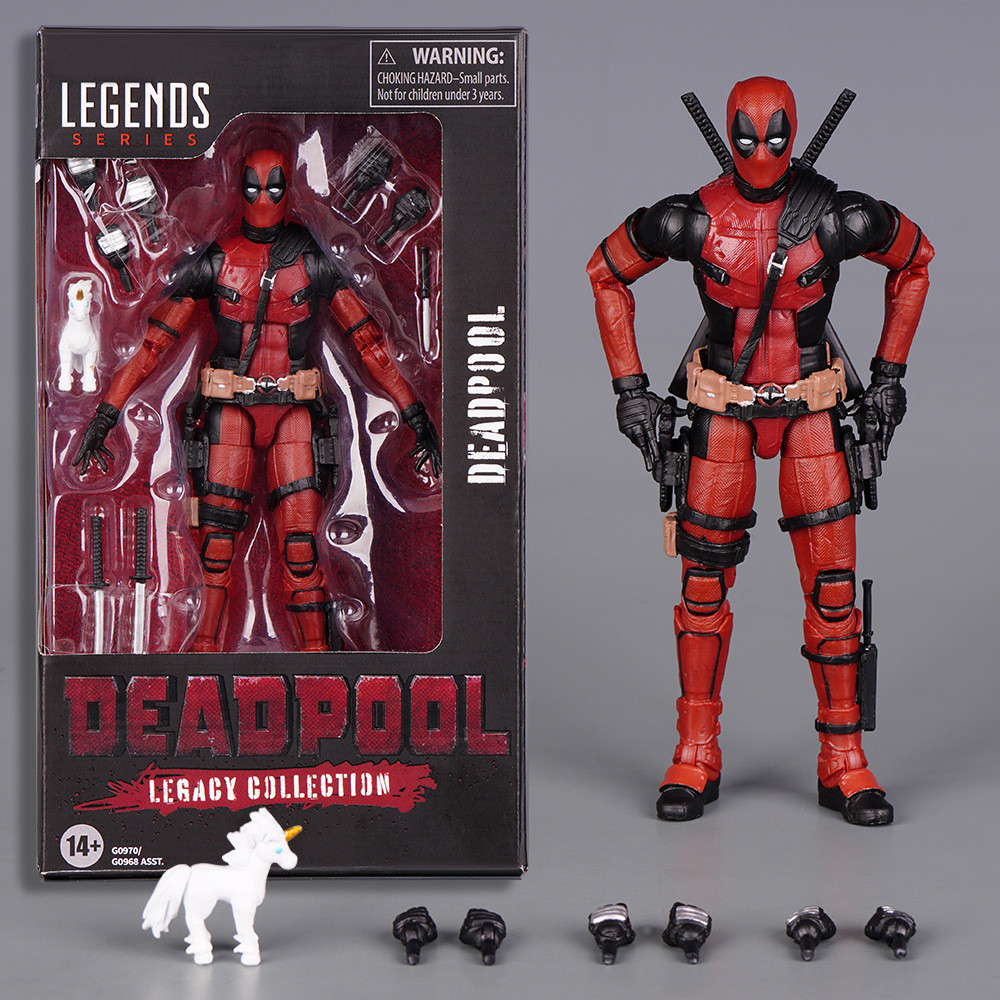 ของเล่นร้อน Action Figure Deadpool & Wolverine X-Men 2.0 025EX Revoltech Deadpool SHF รุ่นของที่ระลึกของเล่นเด็ก