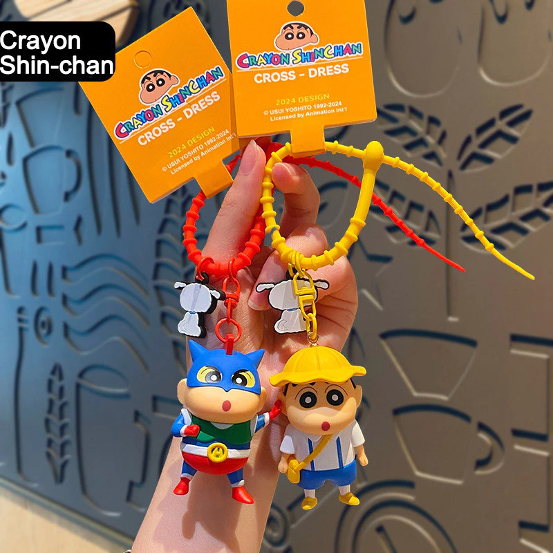 พวงกุญแจ ดินสอสี Crayon Shin-chan รุ่นที่สองพวงกุญแจ/การ์ตูนอะนิเมะตุ๊กตาจี้ของขวัญเล็กๆน้อยๆน่ารัก