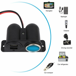 Universal Dual USB พอร์ต 12V-24V Car Charger DC 5V 3.1A quic…