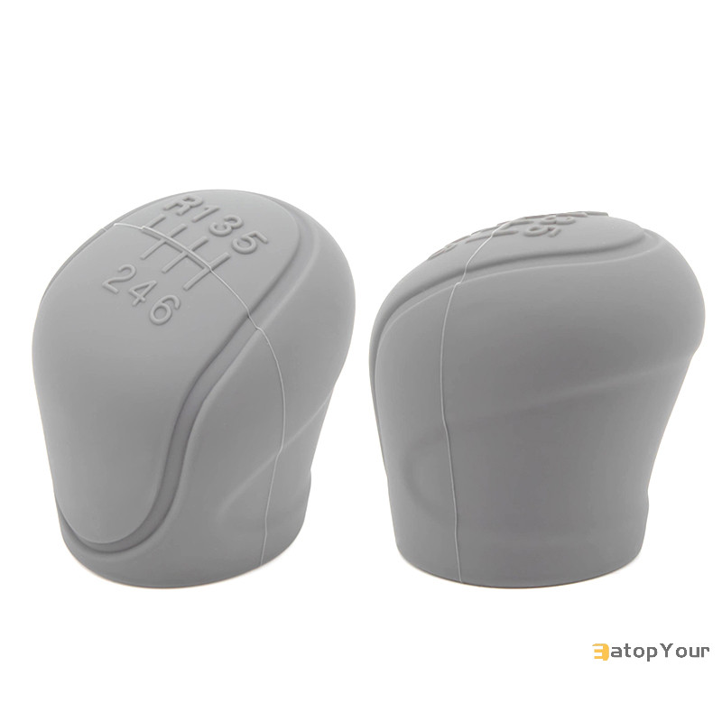 Eatopyour] 1PC คู่มือ 6 สปีดอุปกรณ์ตกแต่งภายในรถยนต์รถซิลิโคนเกียร์Shift Knob Coverเกียร์Shift Non-S