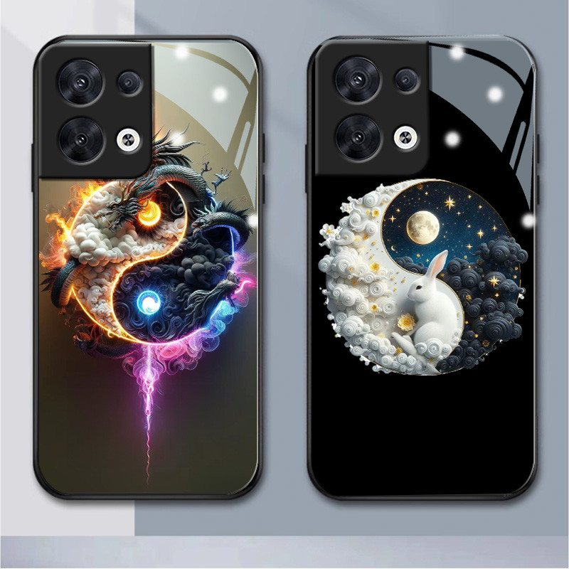 Elegant oppo reno แก้วเคสโทรศัพท์ reno8 5G reno3 4G reno5F 4f 4z 2f 2z 3pro reno4 4pro 5 5pro 5z 6 6