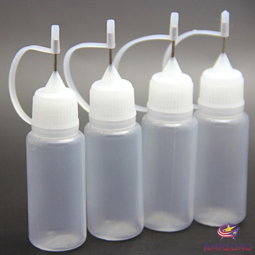 Amaz หัวเข็มขวดน้ำมัน ขวดหยด ขวดแบ่ง DIY อุปกรณ์ ขวดดรอเปอร์ ปลายแหลม Dropper Bottles
