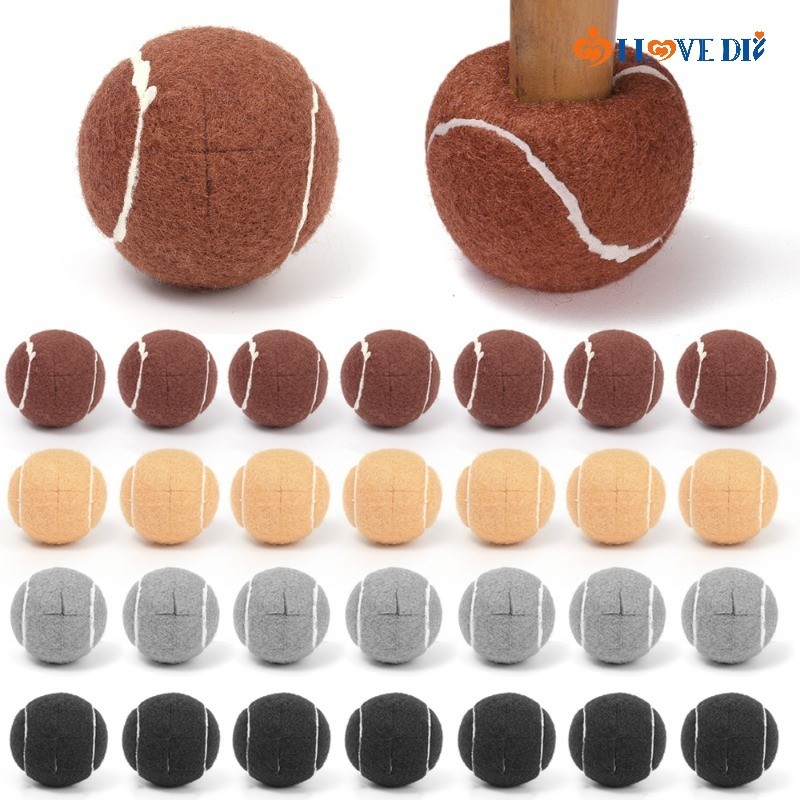 4ชิ้น/เซ็ตนุ่มป้องกันเสียงรบกวนเฟอร์นิเจอร์ขาครอบคลุม-ลื่นเทนนิสลูกรูปร่างโต๊ะเก้าอี้แผ่นเท้า-ข้นชั้นแขนป้องกัน