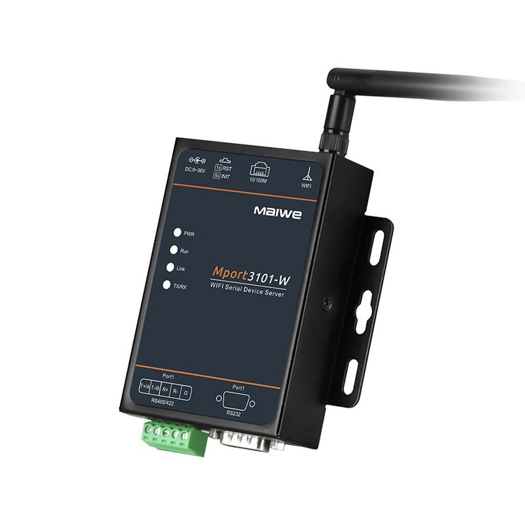 Mport3101-W, WiFi Serial Device Server อุปกรณ์แปลงสัญญาณ RS485/RS422/RS232 TO WIFI & Ethernet