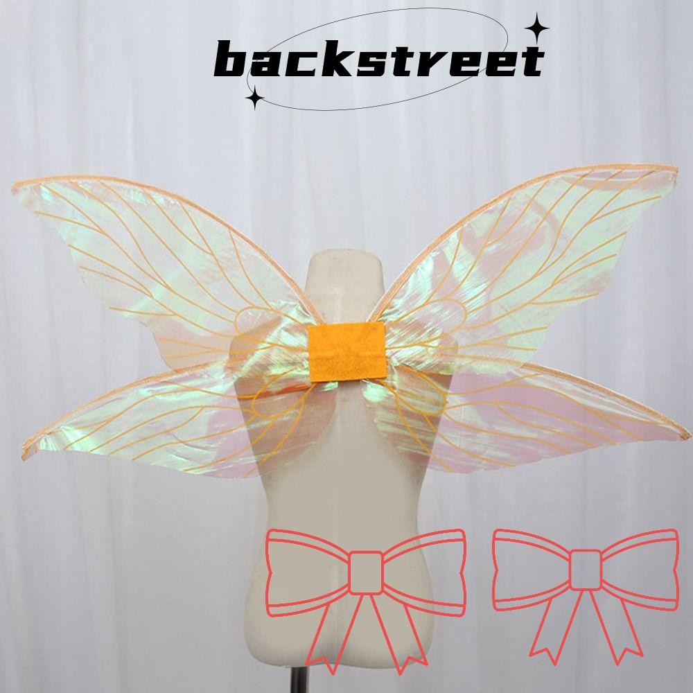 Backsret Fairy Wings Girls Gift Princess Angel Wing Costume Accessories Party Favor Halloween Dress-