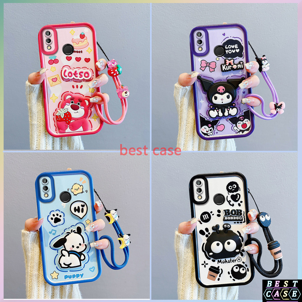 เคส Huawei Y9s เคส Strawberry Bear Kuromi การ์ตูนสามมิติรูปตุ๊กตาน่ารักเคสโทรศัพท์นุ่ม BB-TYGZ